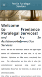 Mobile Screenshot of freelanceparalegal.co